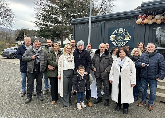 Die FWG bei der Eröffnung des Bistro TIFELIA in Namedy