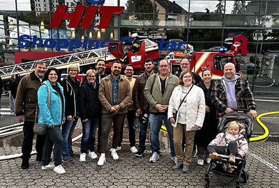 Besuch: Abschlussübung der Andernacher Feuerwehr